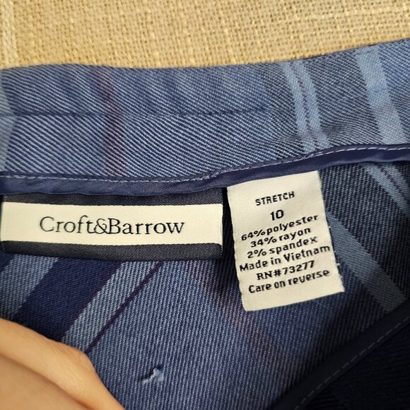 y2k Preppy Western Coastal Office Siren Cowgirl Blue Plaid Maxi Skirt - Picture 6 of 8